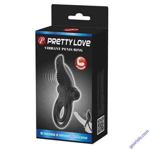 pretty love vibrant penis ring 10 functions silicone