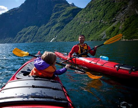 Guided Kayak Trips Active Geiranger Canoeing And Kayaking Geiranger