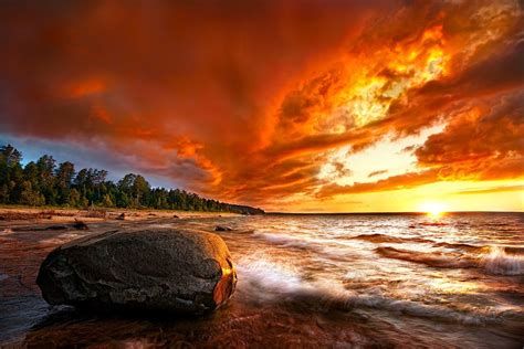 Lake Superior Sunset Lake Superior Sunset Landscape Photography