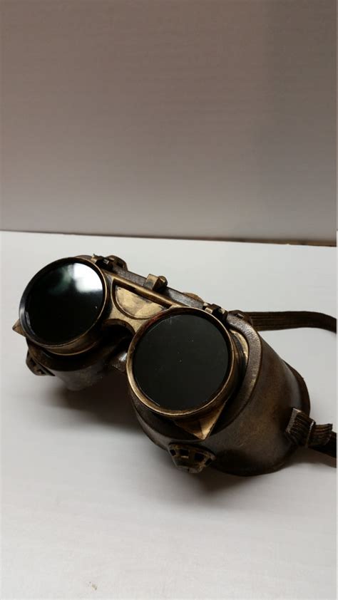 free domestic shipping steampunk goggles in antique bronze many finishes available by
