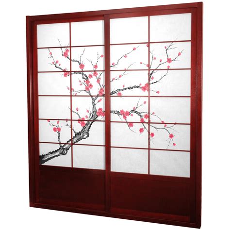 7 ft. Tall Cherry Blossom Shoji Sliding Door Kit ... Partition off a section of an existing room or create a closed off area for.