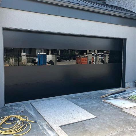 Customized Residential Low Headroom Aluminum Roll Up Garage Doors With