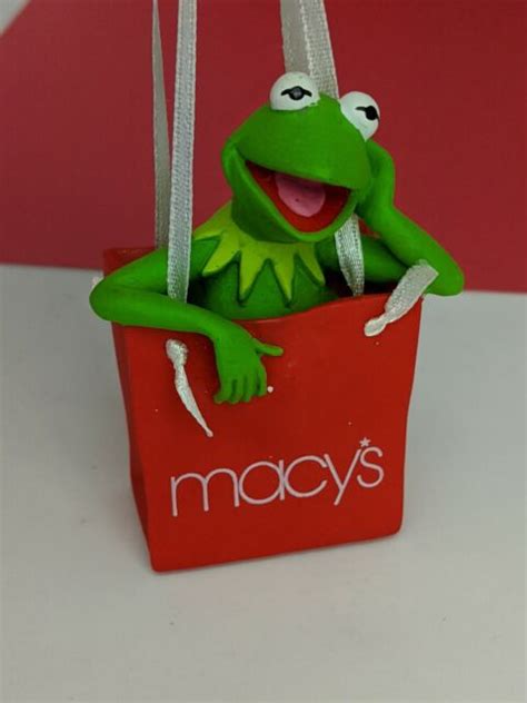 Kermit The Frog Macys Ornament 2002 Jim Henson Sesame Street Muppets