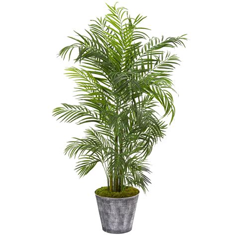 Nearly Natural 63in Areca Palm Artificial Tree In Decorative Planter