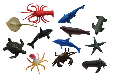 Celebrations And Occasions 24 Plastic Sea Animals Figure Ocean Creatures