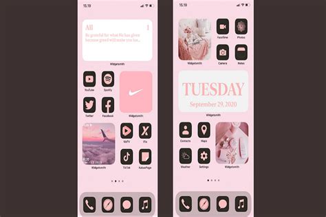 Browse more than 4100 pink icons by category. Best Aesthetic Pink iOS 14 Home Screen Ideas for Girls ...