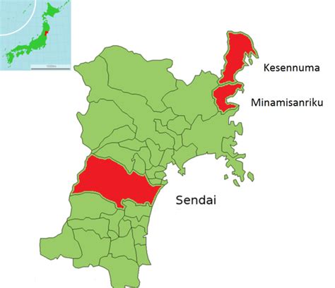 Map Of Miyagi Prefecture Download Scientific Diagram