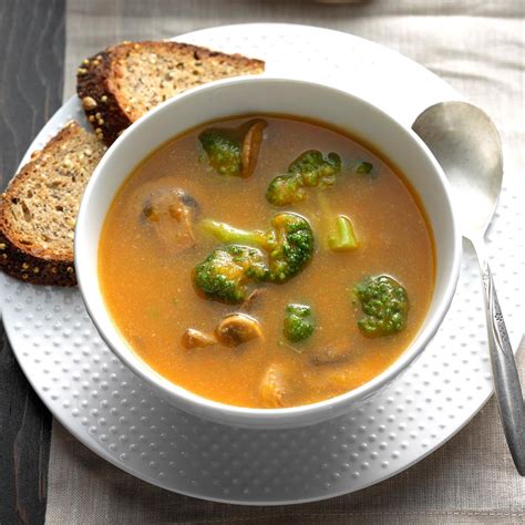 Mushroom And Broccoli Soup Recipe Taste Of Home
