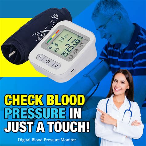 Automatic Digital Blood Pressure Monitor Upper Arm Bp Cuff 99 Reading