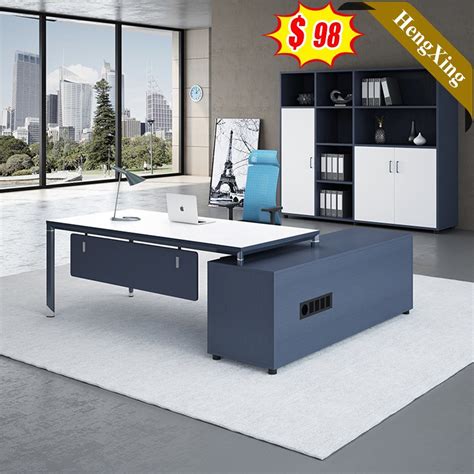 Modern Simple Design Executive Office Desk L Shape Manager Office Table