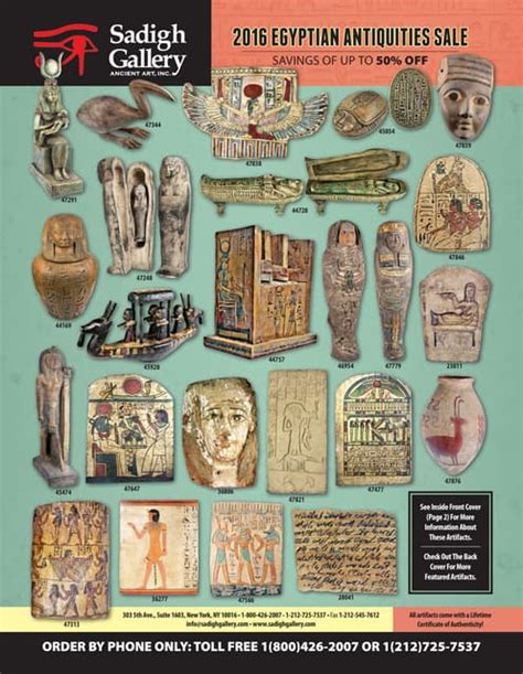 Sadigh Gallery Egyptian Antiquities Sale 2016 Pdf