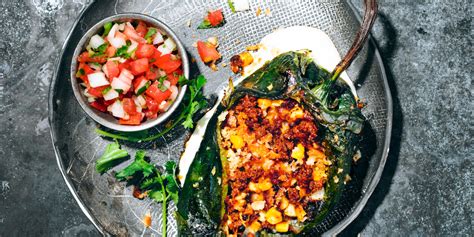 Grilled Chiles Rellenos With Chorizo And Corn Recipe Sunset Magazine