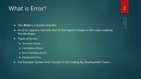 Software Testing And Quality Assurance Error Bug Fault Ppt