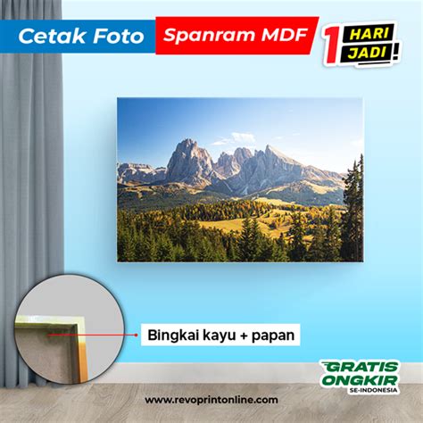 Cetak Foto Frame MDF Bingkai Kayu Papan Revo Print Online