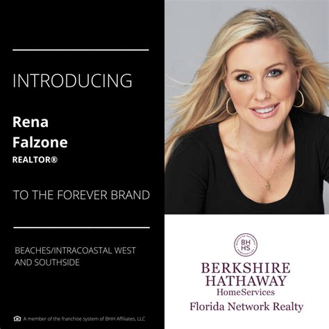 Berkshire Hathaway Homeservices Florida Network Realty Welcomes Rena Falzone Real Estate