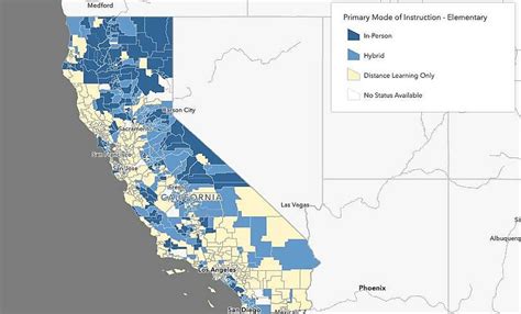 New Maps Showing Which California School Districts Are Open Reflect Big