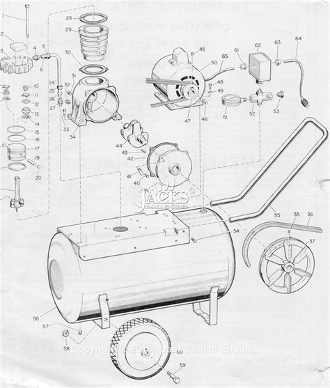 Campbell Hausfeld FL3100 Parts Diagram For Air Compressor Parts