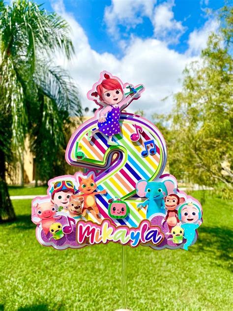 Walmart also specialize in providing cakes for first birthdays, a very important birthday. Cocomelon cake topper, Colorful Cocomelon topper ...