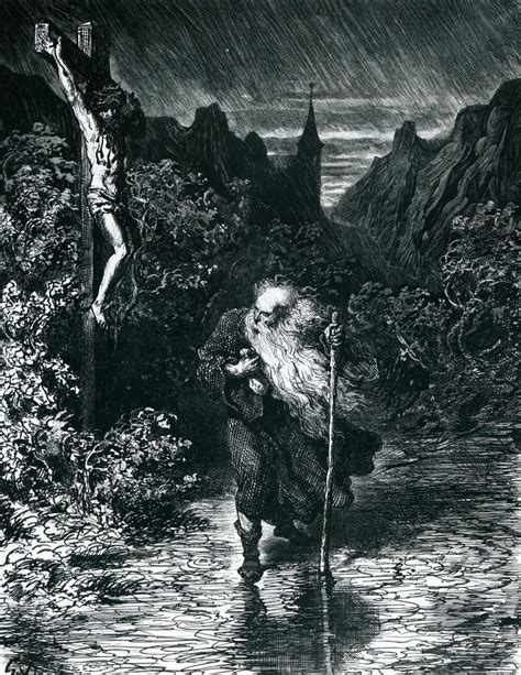 Der Wandernde Jude Von Gustave Dore Kunstdruck Kaufen