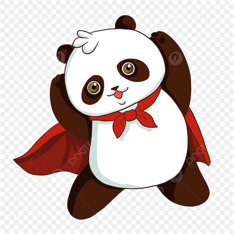 Cute Pandas Png Picture Cartoon Cute Animal Superhero Panda Cartoon
