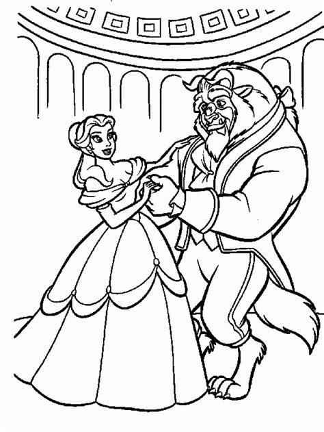 Coloring Pages: Belle coloring pages from Beauty and the Beast Free and