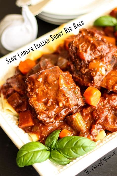 Slow Cooker Italian Short Rib Ragu Is An Authentic Thick And Hearty