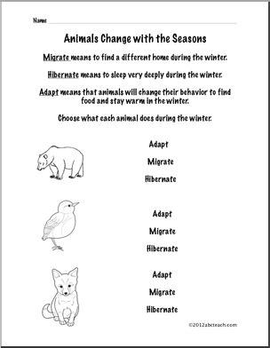 Master syllabi for grade 3 courses. SC.3.L.17.1 Describe how animals and plants respond to ...
