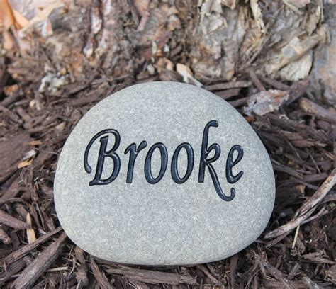Engraved Stone Personalized Engraved Stone Name By Stoneeffectsmd