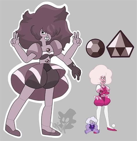 Pink Diamond And Amethyst Smoky Quartz 00 Steven Universe Fusion