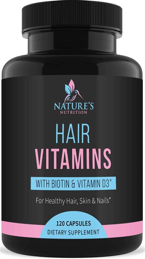 Natures Nutrition Hair Skin And Nails Vitamins Extra Strength Hair