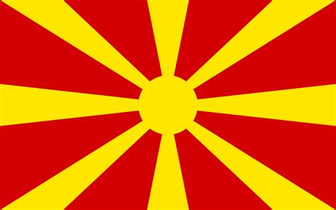 Flag of the republic of north macedonia (1996 redrawn after file:flag of macedonia (construction sheet).svg, smaller. File:Flag of Macedonia - initial design.svg - Wikimedia ...