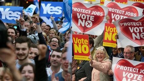 Scottish Independence Mass Rallies Mark Referendum Climax Bbc News