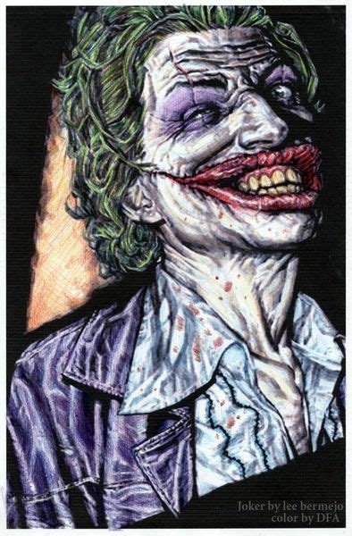 Joker By Lee Bermejo For Batman On Fillm Color Study By Moi Lee