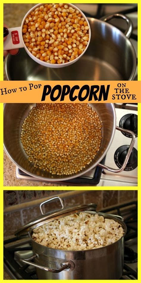 How To Pop Popcorn On The Stove Recipe Cooking Recipes