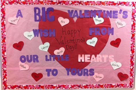 Big Wishes Little Hearts Valentines Day Bulletin Board Idea