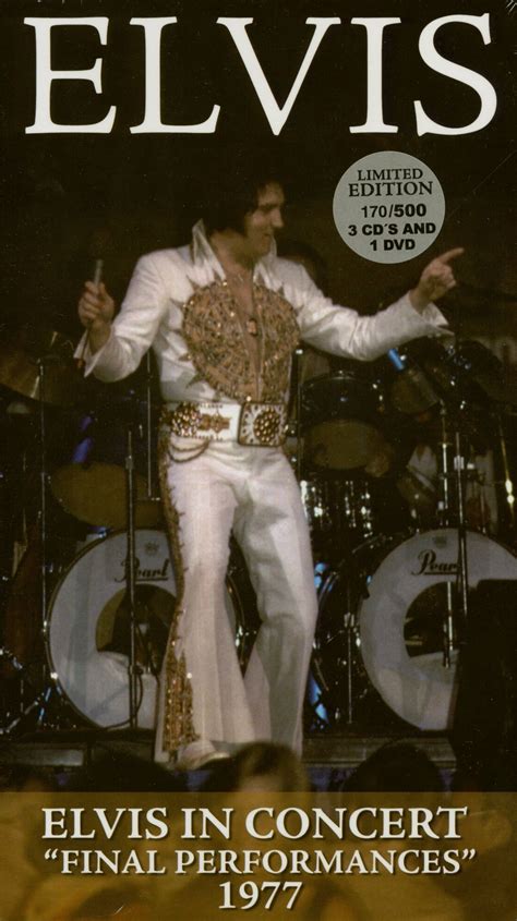 Elvis Presley Cd Elvis In Concert Final Performances 1977 3cd 1dvd