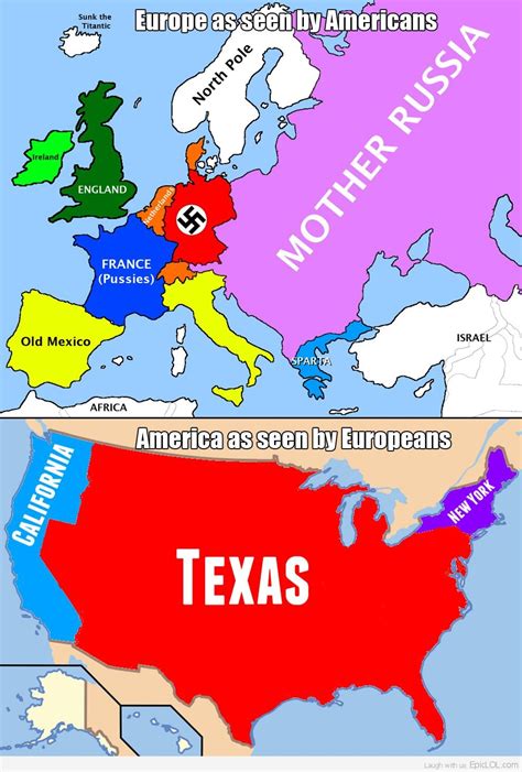 Terrible Maps On Twitter Europe As Seen By Americans America As Seen