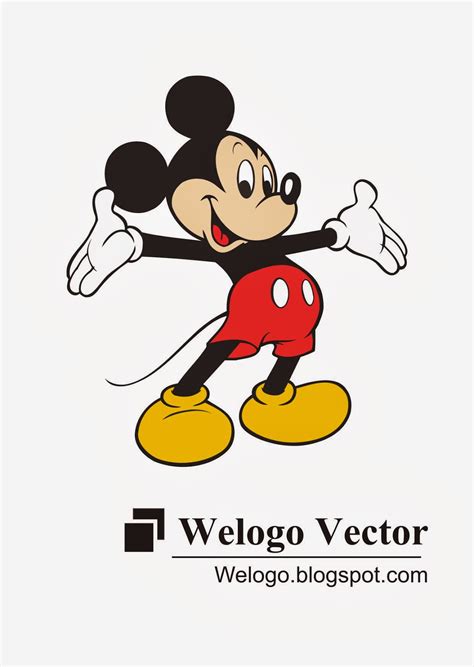 Mickey Mouse Cartoon Vector Welogo Vector