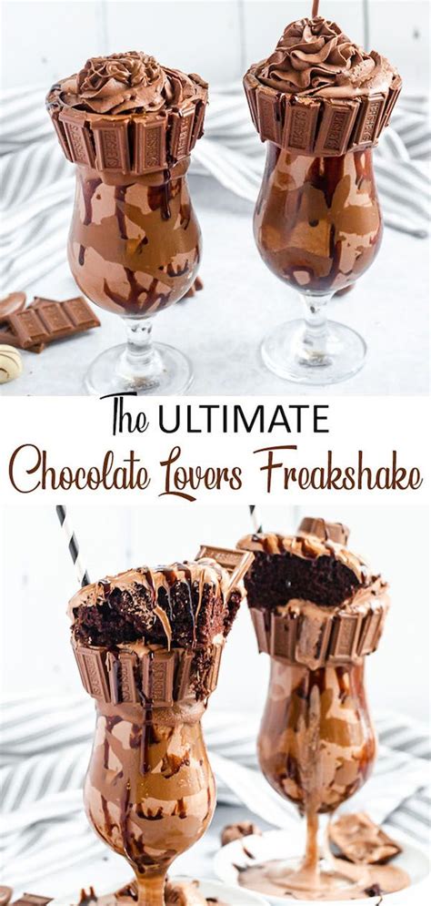 ultimate chocolate lovers freakshake ~ recipe queenslee appétit recipe freakshakes recipe
