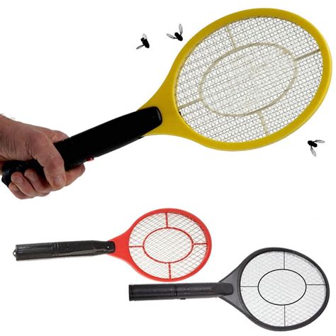2 Pack Handheld Electric Bug Zapper Battery Powered Racket Assorted