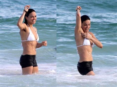 Michelle Rodríguez disfrutó de las playas de Cancún donde lució su