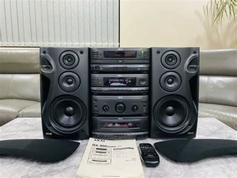Akai Rx 890 Stereo Stack System Hifi Separates Speakers Remote