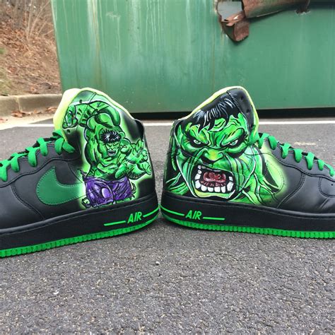 Custom Incredible Hulk Shoes Etsy