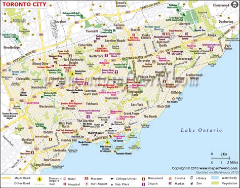 Toronto Map | Toronto map, Toronto canada map, Toronto city