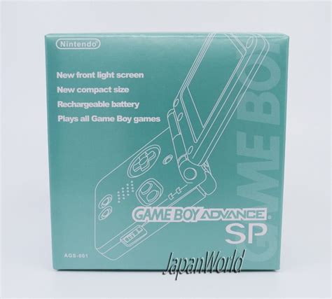 Nintendo Game Boy Advance Sp Emerald Portable Console Box Gba Sp Box