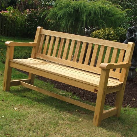 Hardwood Garden Bench Idigbo The Wooden Workshop Oakford Devon