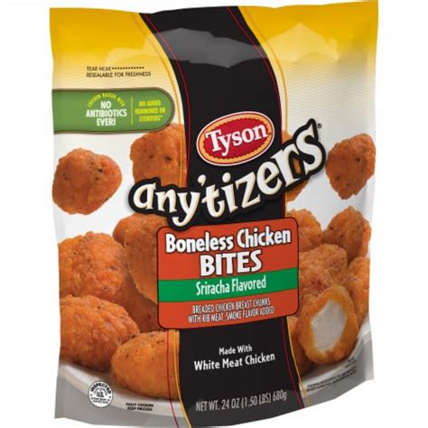 Tyson Any Tizers Sriracha Boneless Chicken Bites Oz Jay C Food Stores