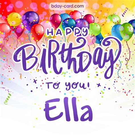 Birthday Images For Ella 💐 — Free Happy Bday Pictures And Photos Bday