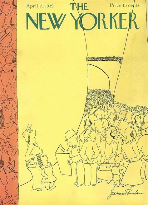 The New Yorker April 29, 1939 Cover Art - James ThurberThe New Yorker