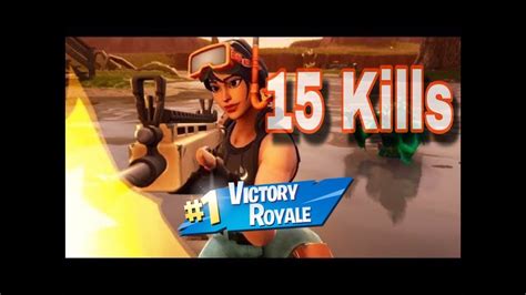 Fortnite 15 Kills Gameplay Youtube